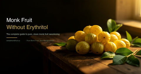 Fresh monk fruit — pure natural sweetener without erythritol