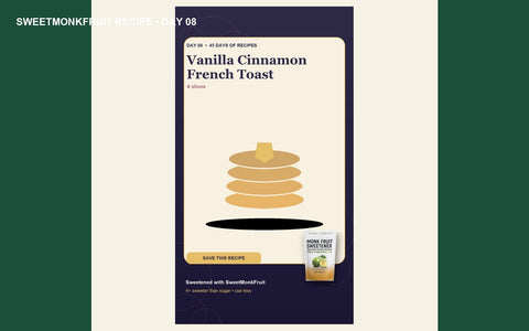 Golden vanilla cinnamon French toast ready for brunch