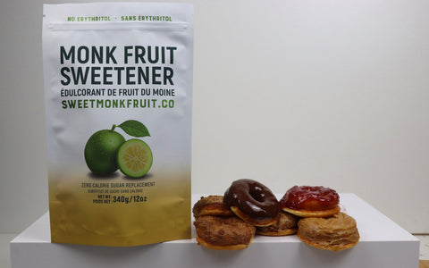 Everyday breakfast foods arranged for measured sweetness and flavour
