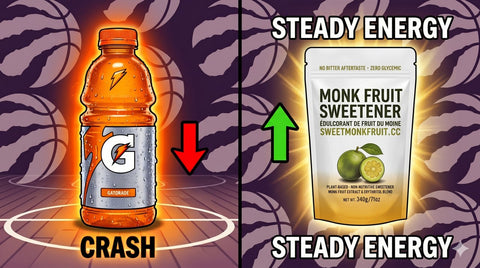 Gatorade Crash vs Monk Fruit Steady Energy