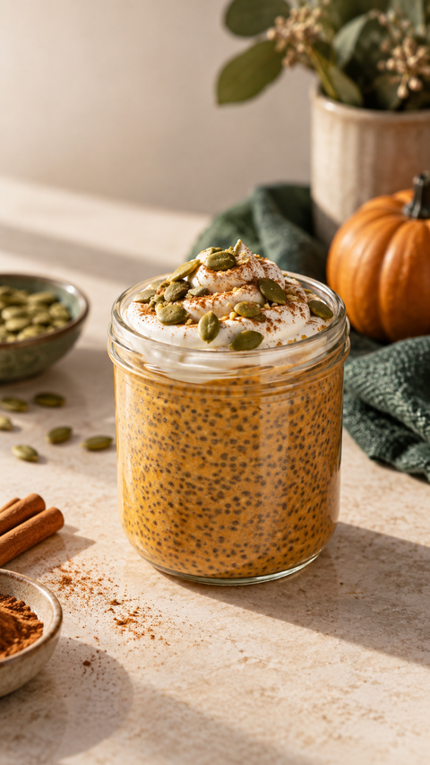 Pumpkin-Spice Chia Pudding — SweetMonkFruit recipe