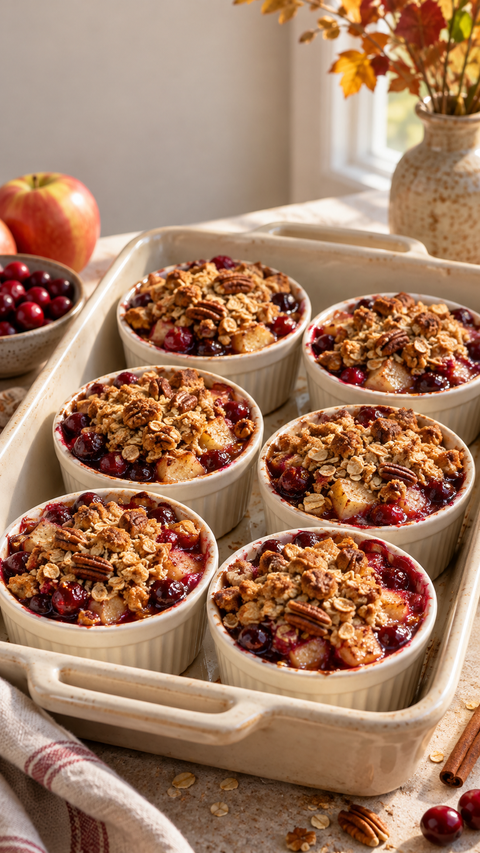 Cranberry-Apple Oat Crumble Cups — SweetMonkFruit recipe