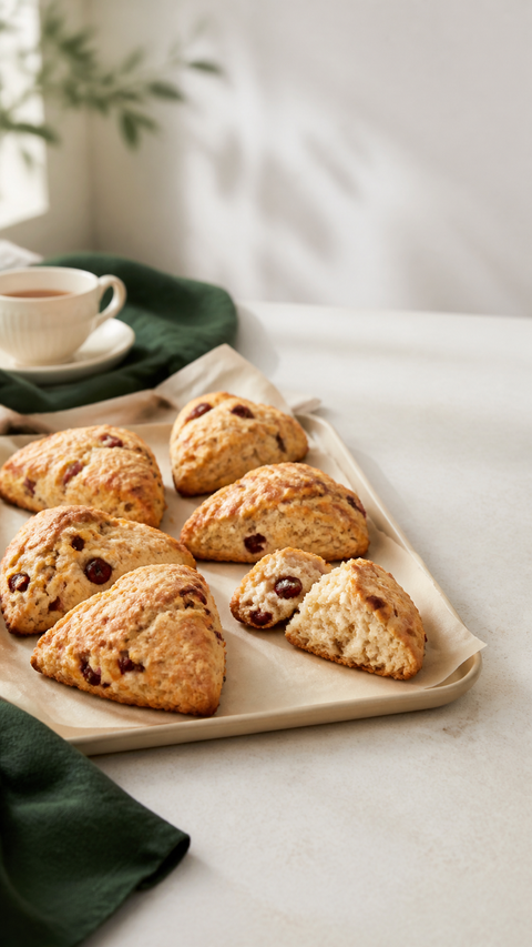 Cranberry-Orange Scones SweetMonkFruit recipe hero