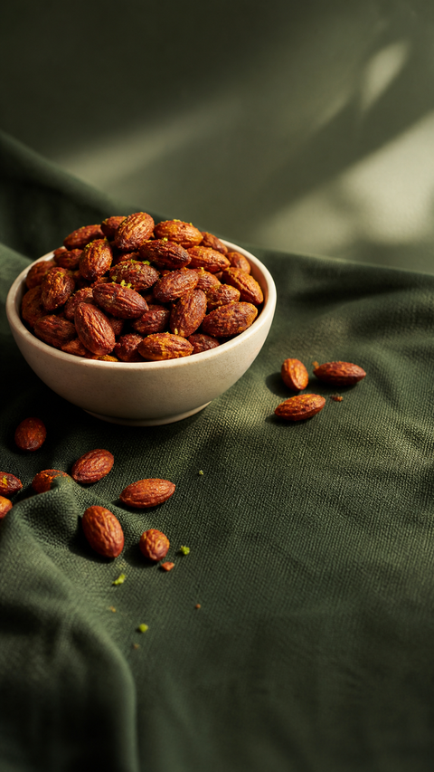 Chili-Lime Roasted Almonds SweetMonkFruit recipe hero