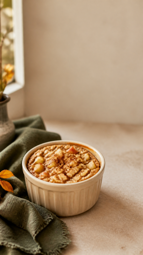 Apple Cinnamon Baked Oat Cup SweetMonkFruit recipe hero
