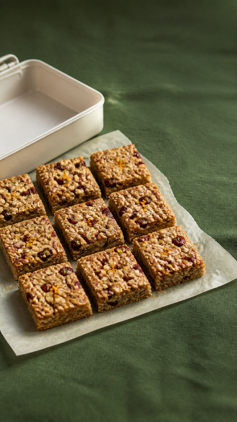 Cranberry Orange Lunchbox Oat Bars SweetMonkFruit recipe hero