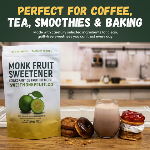 Pure Monk Fruit Sweetener – No Erythritol