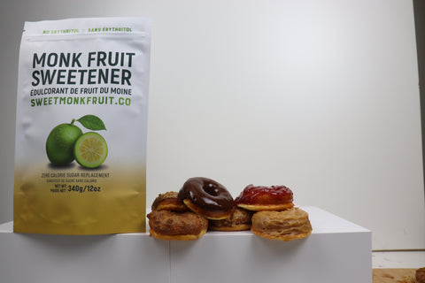 SweetMonkFruit monk fruit sweetener product on kitchen counter